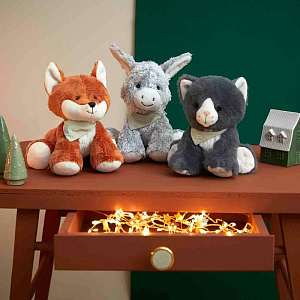 Мягкая игрушка Kaloo "Кот Chamallow", серия "Les Amis", серый, 18 см